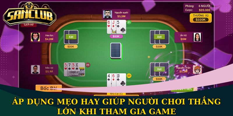 Áp dụng mẹo hay giúp người chơi thắng lớn khi tham gia game
