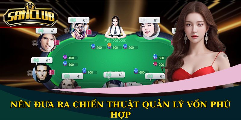Nên đưa ra chiến thuật quản lý vốn phù hợp